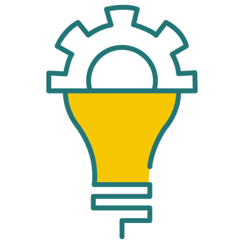 Lightbulb for innovation and technology