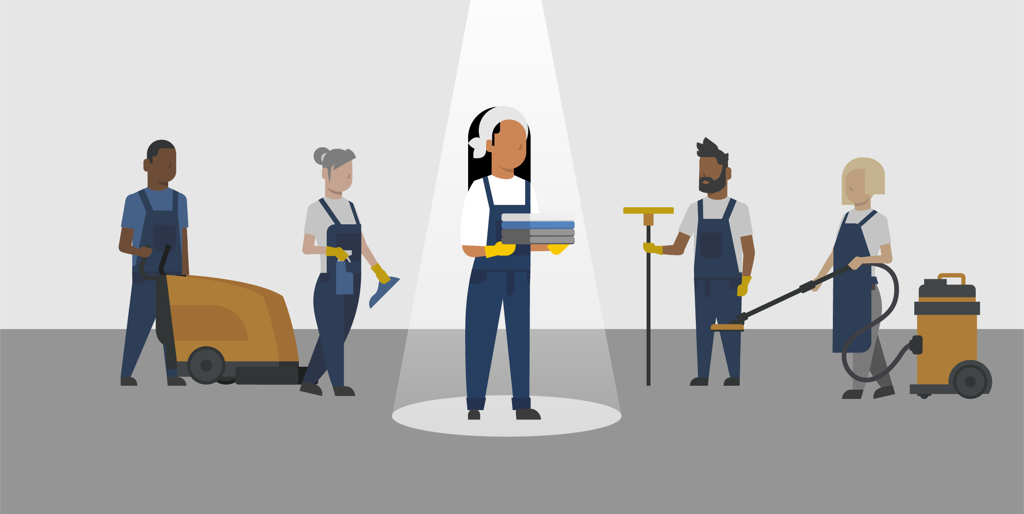 Stand out with advertising as cleaning staff is highlighted